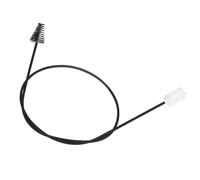 Jrifedptry 1 PZ Sassofono Collo Bent Cavità Interna Doppia Estremità Nylon Spazzola di Pulizia 83 centimetri Nero & Bianco Metallo+Naturale Criniera Strumento Manutenzione e Pulizia Corda Spazzola