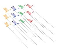 Jrifedptry 12 farfalle artificiali a forma di libellula, decorazione da giardino, per esterni, simulazione di libellula, paletti, pianta da cortile, decorazione per prato