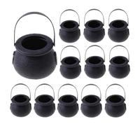 Jrifedptry 12pcs strega scheletro calderone Holder Pot Mini Halloween Candy Holder con manico per Halloween Pasqua 'S Day