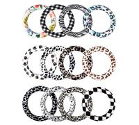 Jrifedptry 16 anelli in silicone con perline a O, anello in silicone con 2 fori, perline in silicone da 65 mm, per portachiavi fai da te
