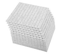 Jrifedptry 16 pannelli acustici, pannelli da parete insonorizzanti, per studio, assorbono il suono ed eliminano gli echi (grigio chiaro)