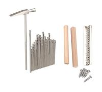 Jrifedptry 17 Tasti Kalimba Pollice Finger Pianoforte FAI DA TE Tasti + Ponte+Tuning Hammer Kit Strumento Musicale Parte Accessori