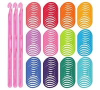 Jrifedptry 192 anelli per presine, 17,8 cm, per tessitura, artigianato, 12 colori, per fai da te, forniture A
