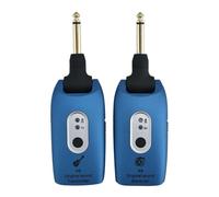 Jrifedptry 2.4GHz Wireless Guitar System Ricaricabile Audio Wireless Trasmettitore Ricevitore per Chitarra Elettrica Basso -Blu Facile da Usare