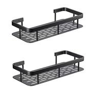 Jrifedptry 2 mensole da bagno per doccia, organizer per trucco e shampoo