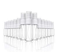 Jrifedptry 20 mini bottiglie di plastica da 10 ml/20 ml, adatte per oli essenziali, trucco e profumo
