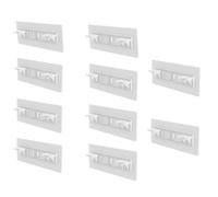 Jrifedptry 20 pioli adesivi di supporto per mensole, armadi, divisori, mensole, supporto appiccicoso per cucina, camera da letto, armadio, clip di supporto adesivo da parete