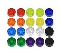 Jrifedptry 20Pcs Effetto Pedale Pedale Cap Colorful Guitar Effect Pedal Footswitch Topper