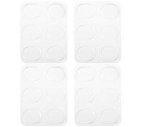 Jrifedptry 24 smorzatori per batteria, ammortizzatori in gel per batteria, silenziatori in silicone non morbido, per controllo del tono della batteria, colore: trasparente
