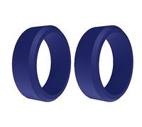 Jrifedptry 2Piece Popolare Uomini Donne Silicone Cool Anelli Ambientali Outdoor Sport Anello 8mm 7, Silicone