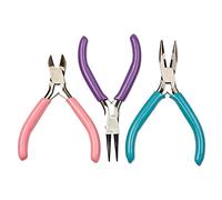 Jrifedptry 3Pcs Fai Da Te Artigianato E Gioielli Strumento Pinze Catena Naso Pinza Cutter Pinza Rotondo Naso Pinza Per Perline Gioielli Fare