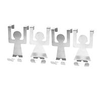 Jrifedptry 4 ganci decorativi per statuette da appendere sopra la porta, ganci doppi sopra la porta