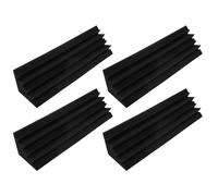 Jrifedptry 4 pannelli acustici in schiuma fonoassorbente per studio acustico, trattamento del suono, angolo per trappola per bassi, pannelli acustici a cuneo, 12 x 12 x 48 cm