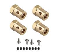 Jrifedptry 4 pezzi da 5 mm a 12 mm in ottone combinatore ruota hub adattatore esagonale per B14 B16 C14 C24 MN D90 D91 MN99S RC auto parti di aggiornamento