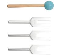 Jrifedptry 4 pz/set in lega di alluminio Angel Crystal Tuning Fork 4096Hz/4160Hz/4225Hz Energy Tuning Fork
