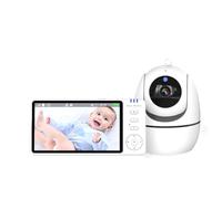 Jrifedptry 5 Pollice Video Baby Monitor Interno Bidirezionale Audio Madre Bambini Sorveglianza 2.4G Mini PTZ Home Security Cam