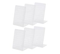 Jrifedptry 6 PZ Gioielli Stand Acrilico Trasparente per Orecchini Orecchini Orecchini Mostra Gioielli In Plastica Espositore Rack Organizer Titolare per Collane