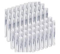 Jrifedptry 60 mini flaconi spray da 3 ml e 5 ml, in plastica trasparente, vuoti, piccoli contenitori vuoti per campioni