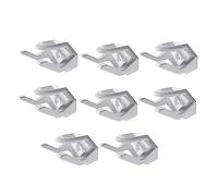 Jrifedptry 8 ganci per cappelli da parete per cappelli da baseball per cappelli da baseball, cappelli, appendiabiti da parete bianchi