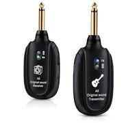 Jrifedptry A8 Wireless Guitar System Ricaricabile UHF Audio Wireless Trasmettitore Ricevitore per Chitarra Basso Violino Tastiera Facile Da Installare Facile da Usare