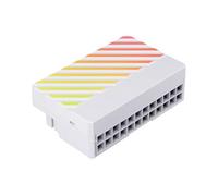 Jrifedptry ATX - Adattatore ARGB a 24 pin, convertitore a 90°, cavo di alimentazione RGB 24 pin per scheda madre 24PlN, colore: bianco