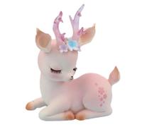 Jrifedptry B Deer Figurine Miniature Deer Famiglia Figurine Mini Renna Statue Desktop Ornamento per Regali Ufficio Auto Decor