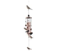 Jrifedptry Campane a vento in metallo impermeabile con 4 tubi in alluminio 6 campane romantiche per la casa