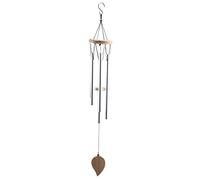Jrifedptry Campanelli a vento per esterni, con gancio a S, ciondolo in legno fai da te, decorazione per la casa