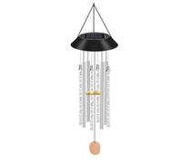 Jrifedptry Campanello a vento da giardino Campanelli a vento a energia solare a induzione incandescente Campanello a vento per interni ed esterni impermeabile decorazione da appendere