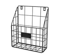 Jrifedptry Cestino postale in filo metallico, da appendere alla parete, organizer per documenti, economico e facile da installare, per casa, ufficio e altro (1 fessura)