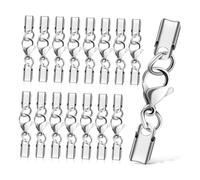 Jrifedptry Chiusure a moschettone in acciaio inox per collane e bracciali doppi, 40 pezzi