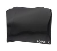 Jrifedptry Confezione da 20 fogli di plastica nera opaca da 7,5 mm, 30,5 x 30,5 cm, per stencil, taglio, sagome in plastica, facili da installare, facili da usare