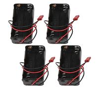Jrifedptry Confezione da 4 contenitori per batterie 6 V 4 x AA scatola contenitore scatola JST spina ricevitore per Redcat 1/8 1/10 RC Nitro Power Car Truck