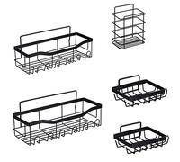 Jrifedptry Confezione da 5 mensole autoadesive per doccia per rack doccia interno