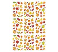 Jrifedptry Decalcomanie per finestre autunnali su entrambi i lati adesivi per autunno raccolto fai da te decorazione per la casa