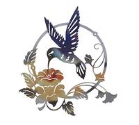 Jrifedptry Decorazione da parete in ferro con uccellino, decorazione da parete per giardino, recinto, prato, hotel, scultura da parete, ornamento vintage per interni ed esterni, casa