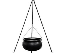 Jrifedptry Decorazione di Halloween, vaso da strega, calderone strega con decorazione leggera, secchio per caramelle, decorazione per interni ed esterni