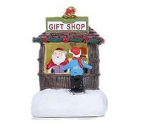 Jrifedptry Decorazione natalizia in resina, piccola casa, hotel, centro commerciale, bancone, decorazione natalizia per bambini, regalo A