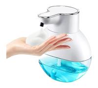 Jrifedptry Dispenser automatico di sapone da 400 ml, dispenser di sapone per le mani, montaggio a parete, IPX5, impermeabile, per cucina e bagno
