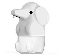 Jrifedptry Dispenser automatico di sapone per bambini, dispenser di sapone in schiuma touchless, ricaricabile, a forma di animale carino, dispenser touchless (bianco)