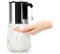 Jrifedptry Dispenser automatico di sapone touchless, dispenser automatico di sapone per bagno, dispenser automatico di sapone per lozione da 325 ml, bianco