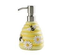 Jrifedptry Dispenser di sapone a forma di ape, con pompa a mano, ricaricabile, contenitore liquido per shampoo e lozioni