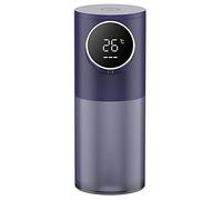 Jrifedptry Dispenser di sapone in schiuma Ricarica automatica 320 ml Dispenser di sapone liquido Display digitale Dispenser a mano in schiuma blu