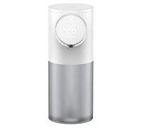 Jrifedptry Dispenser di sapone in schiuma Ricarica automatica 320 ml Dispenser di sapone liquido Display digitale Dispenser a mano in schiuma Bianco