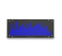 Jrifedptry Display LED Spettro Musicale Kit FAI DA TE 16X32 Orologio Luce Ritmica 8 Tipi Modalità Spettro SMD Saldatura Display Light, Blu Facile Installare