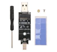 Jrifedptry Doppio protocollo di tipo C Tipo A M.2 NVME PCIe NGFF USB3.1 GEN2 10Gbps M2 SSD Case Adapter Card Support per SSD 2230/2242