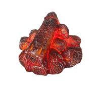 Jrifedptry Fiamma di fuoco artificiale a LED, senza fiamma, camino a LED con realistico tronco a legna rosso