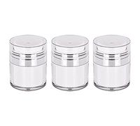 Jrifedptry Flacone sottovuoto per crema da 50 ml, dispenser portatile per lozioni, creme per il trucco, contenitore da viaggio, 3 pezzi