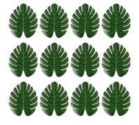 Jrifedptry Foglie di palma tropicali artificiali decorazione giungla animale estate hawaiana matrimonio casa tavolo decorazione M facile da installare