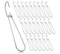 Jrifedptry Ganci in metallo con motivo a grucce per appendere oggetti, 24 pezzi, 18,9 cm, per realizzare cartamodelli e carta